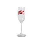 USC Trojans Arch Champagne Flute Glass